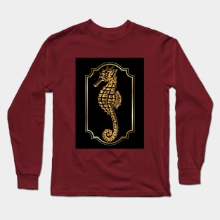 Golden seahorse Long Sleeve T-Shirt